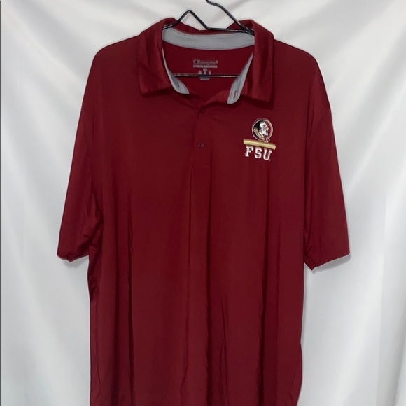 Champion FLORIDA STATE SEMINOLES FSU MENS SIZE 2XL Polo Shirt Embroidered Logo - Picture 1 of 11